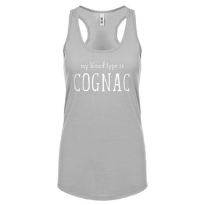 My Blood Type is Cognac Womens Racerback Tank Top