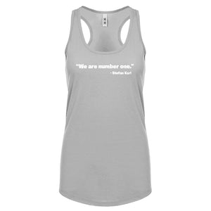 We are Number One Womens Racerback Tank Top
