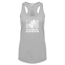 We're Gonna Free the Shit Out of You Womens Racerback Tank Top