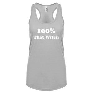 100% That Witch Womens Racerback Tank Top