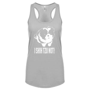 Racerback I Shih Tzu Not Womens Tank Top