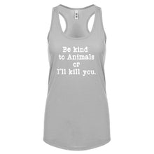Racerback Be Kind to Animals Womens Tank Top