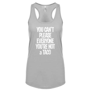Racerback Youre not a Taco Womens Tank Top