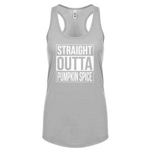 Straight Outta Pumpkin Spice Womens Racerback Tank Top