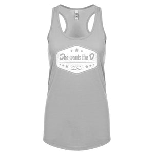 Racerback She Wants the D Womens Tank Top