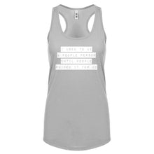Racerback I used to be a People Person Womens Tank Top