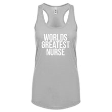 Racerback Worlds Greatest Nurse Womens Tank Top