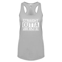 Straight Outta the Upside Down Womens Racerback Tank Top