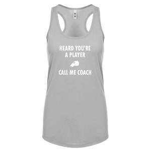 Racerback Call me Coach Womens Tank Top
