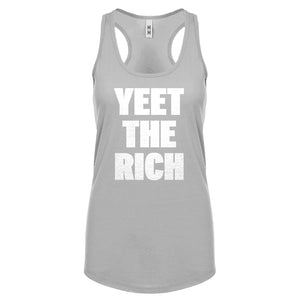 YEET THE RICH Womens Racerback Tank Top
