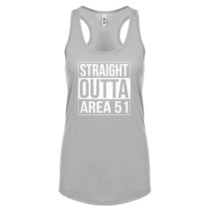 Straight Outta Area 51 Womens Racerback Tank Top