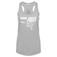 Racerback Han Shot First Womens Tank Top