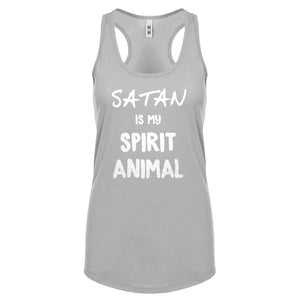 Satan is my Spirit Animal Womens Racerback Tank Top