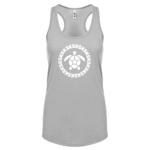 Turtle Sksksk Womens Racerback Tank Top