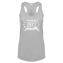 Racerback Established 1977 Womens Tank Top