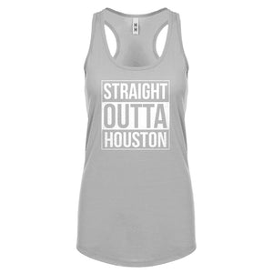Straight Outta Houston Womens Racerback Tank Top