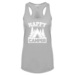 Racerback Happy Camper Womens Tank Top