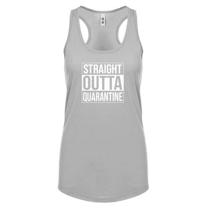 Straight Outta Quarantine Womens Racerback Tank Top