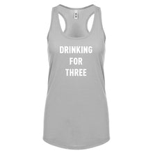 Drinking For Three Womens Racerback Tank Top
