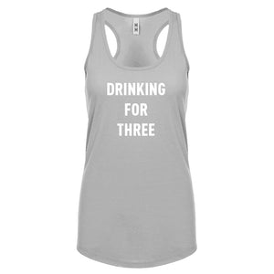 Drinking For Three Womens Racerback Tank Top