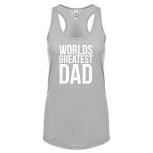 Racerback Worlds Greatest Dad Womens Tank Top
