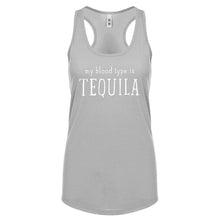 My Blood Type is Tequila Womens Racerback Tank Top