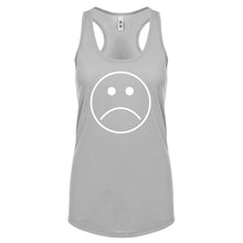 Sad Face Womens Racerback Tank Top
