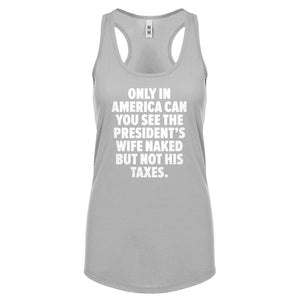Only in America Womens Racerback Tank Top