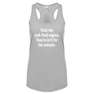 Junk Food Vegans Womens Racerback Tank Top