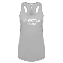 No Photos Please Womens Racerback Tank Top