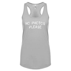 No Photos Please Womens Racerback Tank Top