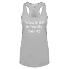 Im Cute Im Hot Womens Racerback Tank Top