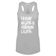 Racerback Friday Nights Stadium Lights Womens Tank Top