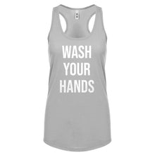 WASH YOUR HANDS Womens Racerback Tank Top
