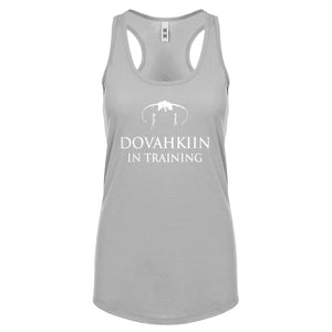 Dovahkiin in Training Womens Racerback Tank Top