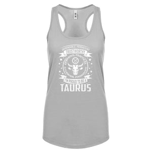 Racerback Taurus Astrology Zodiac Sign Womens Tank Top