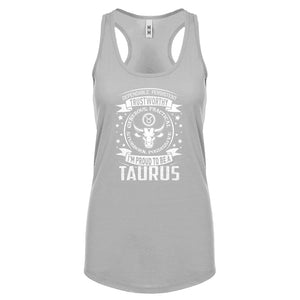 Racerback Taurus Astrology Zodiac Sign Womens Tank Top