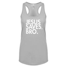 Racerback Jesus Saves Bro Womens Tank Top