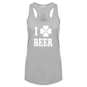 Racerback I Love Beer Womens Tank Top