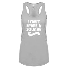 I Can't Spare a Square Womens Racerback Tank Top