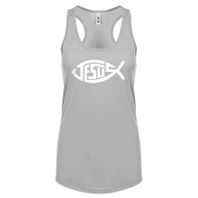 Racerback Jesus Fish Womens Tank Top