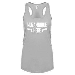 Mozambique Here Womens Racerback Tank Top