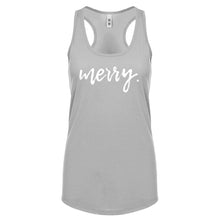 Merry. Womens Racerback Tank Top