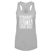 Straight Outta Chug Jugs Womens Racerback Tank Top