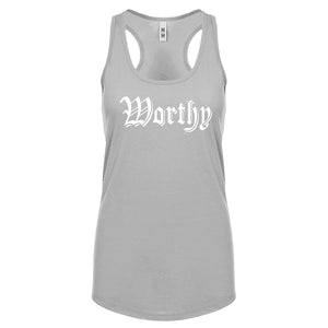 Racerback Worthy Womens Tank Top