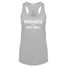 Unicorns are my Spirit Animal Womens Racerback Tank Top