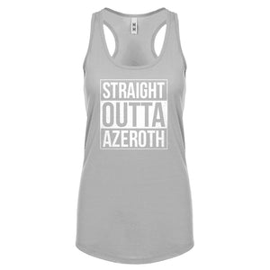Straight Outta Azeroth Womens Racerback Tank Top
