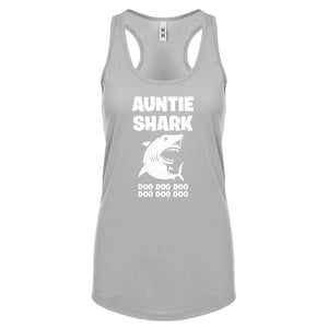 Auntie Shark Womens Racerback Tank Top
