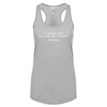 Confucius say Womens Racerback Tank Top