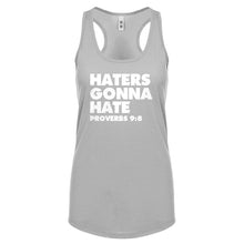 Racerback Haters Gonna Hate Proverbs 9:8 Womens Tank Top